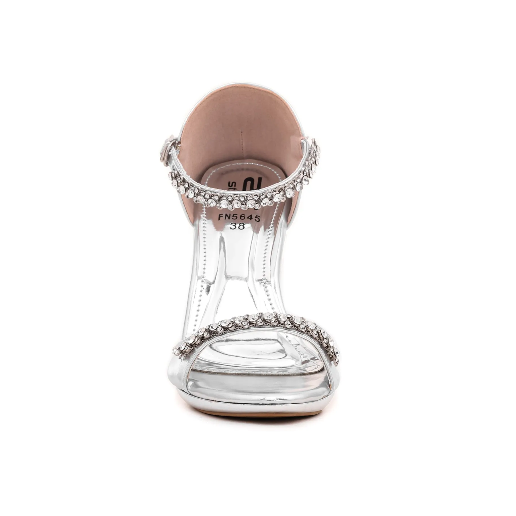 Silver Fancy Bridal Sandal FN5645
