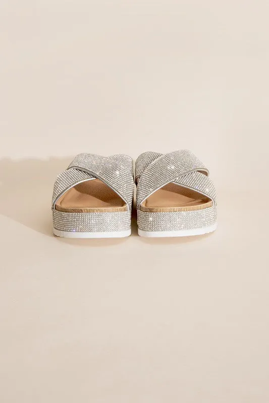 SODA APOLLO RHINESTONE SLIDES