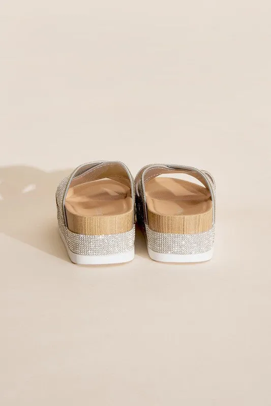 SODA APOLLO RHINESTONE SLIDES