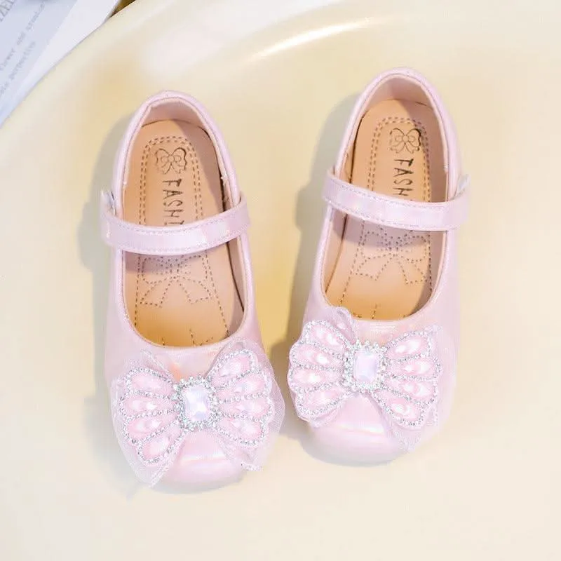 Sweet Princess Bow Shoes Elegant Bow Kid’s Shoes