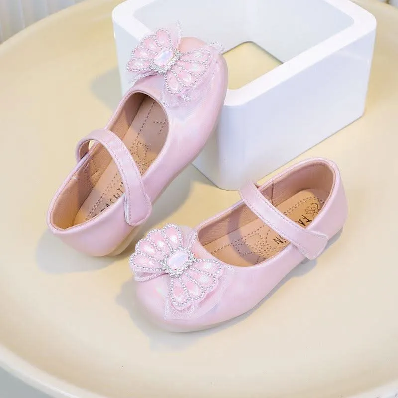 Sweet Princess Bow Shoes Elegant Bow Kid’s Shoes