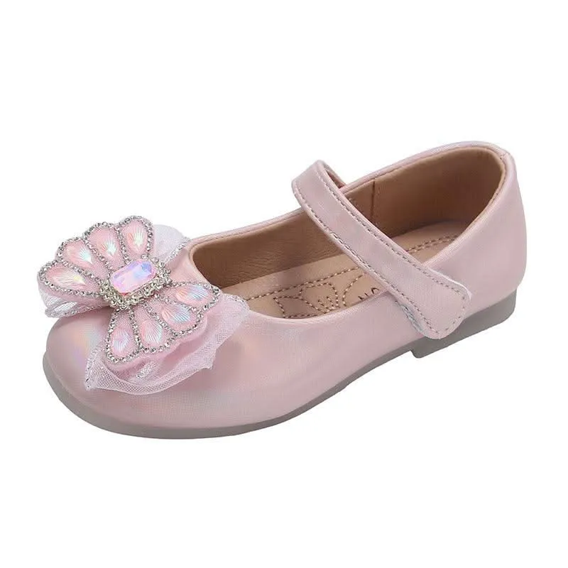 Sweet Princess Bow Shoes Elegant Bow Kid’s Shoes