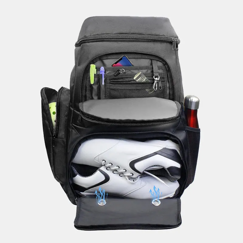 Tennis Bag Functional Sports Backpack with Shoe Compartment