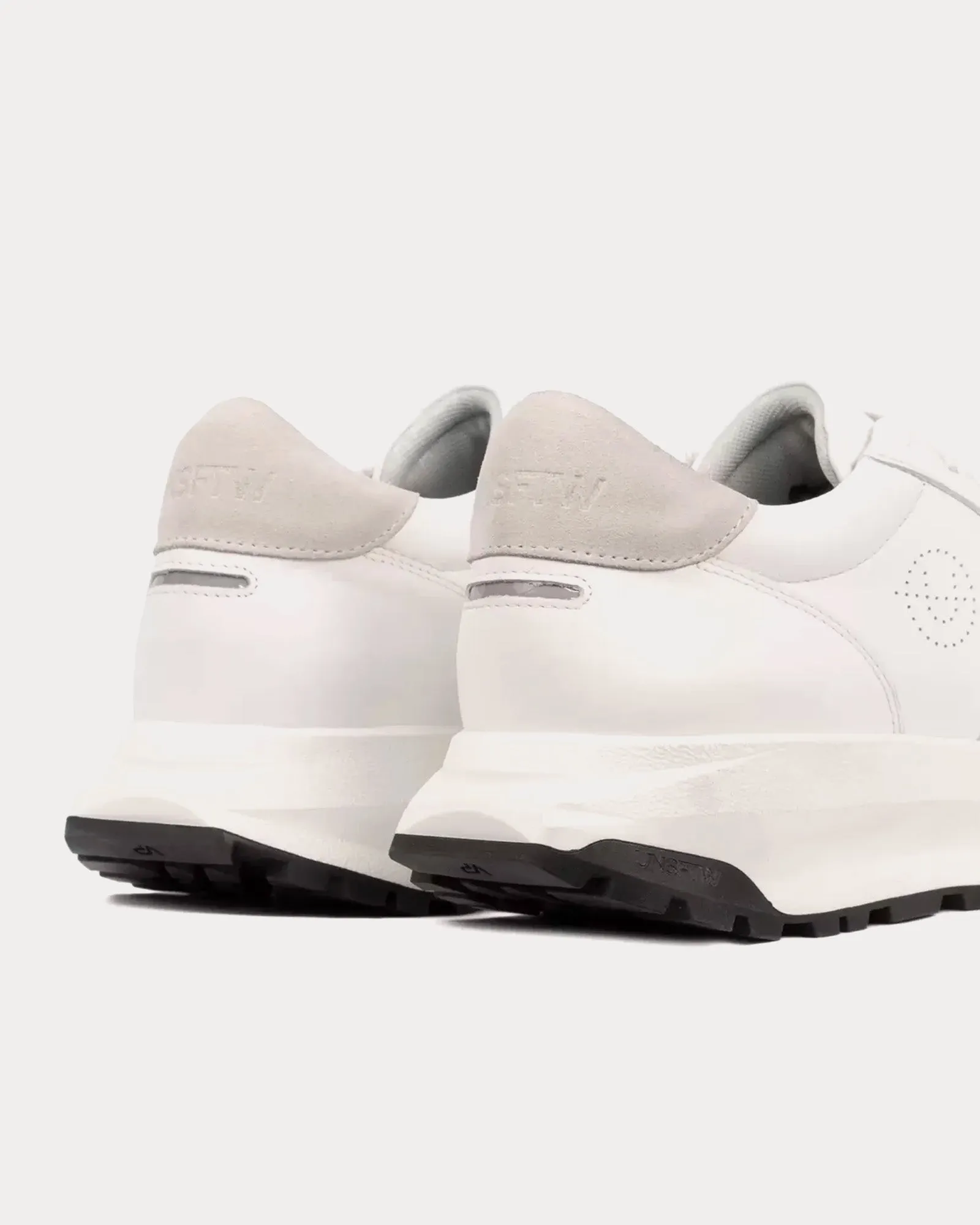 Trinity Leather & Suede White / Bone Low Top Sneakers