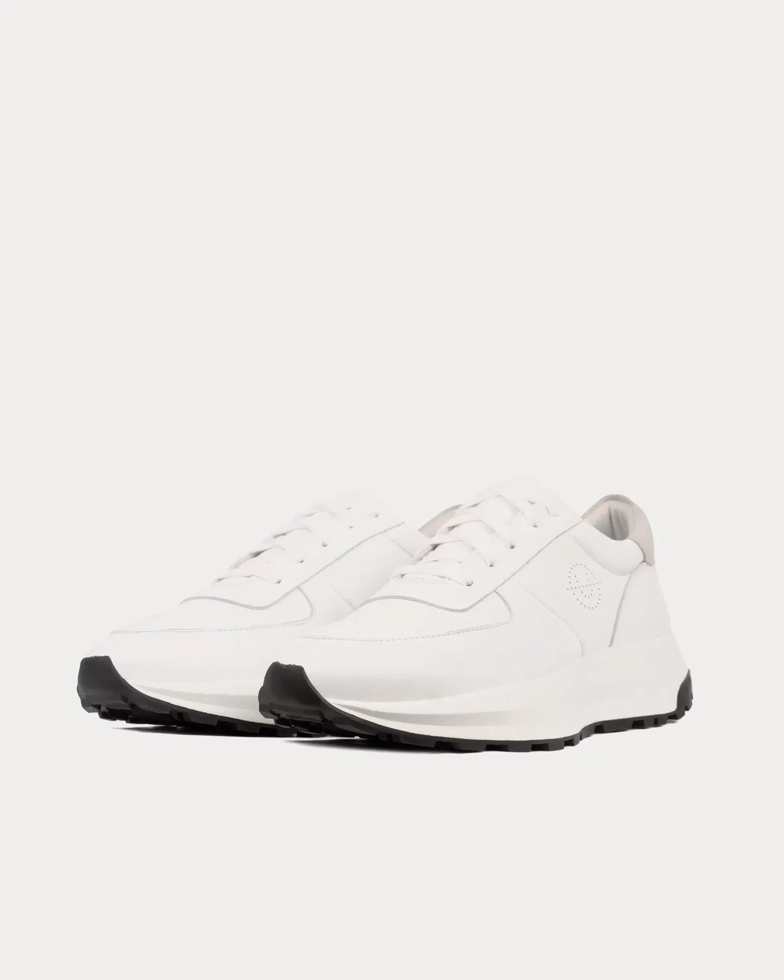 Trinity Leather & Suede White / Bone Low Top Sneakers