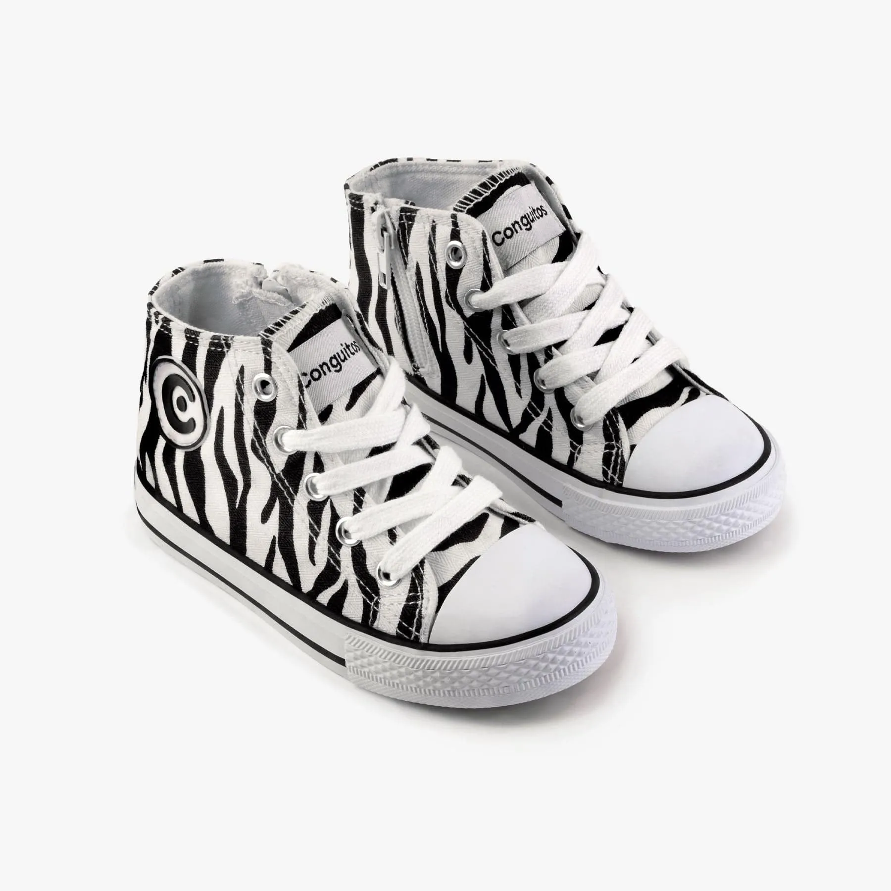 Unisex Zebra Canvas Boots
