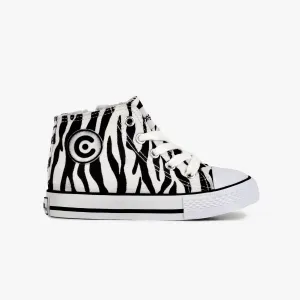 Unisex Zebra Canvas Boots