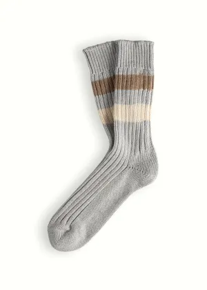 URBAN COLLECTION Striped Grey Socks