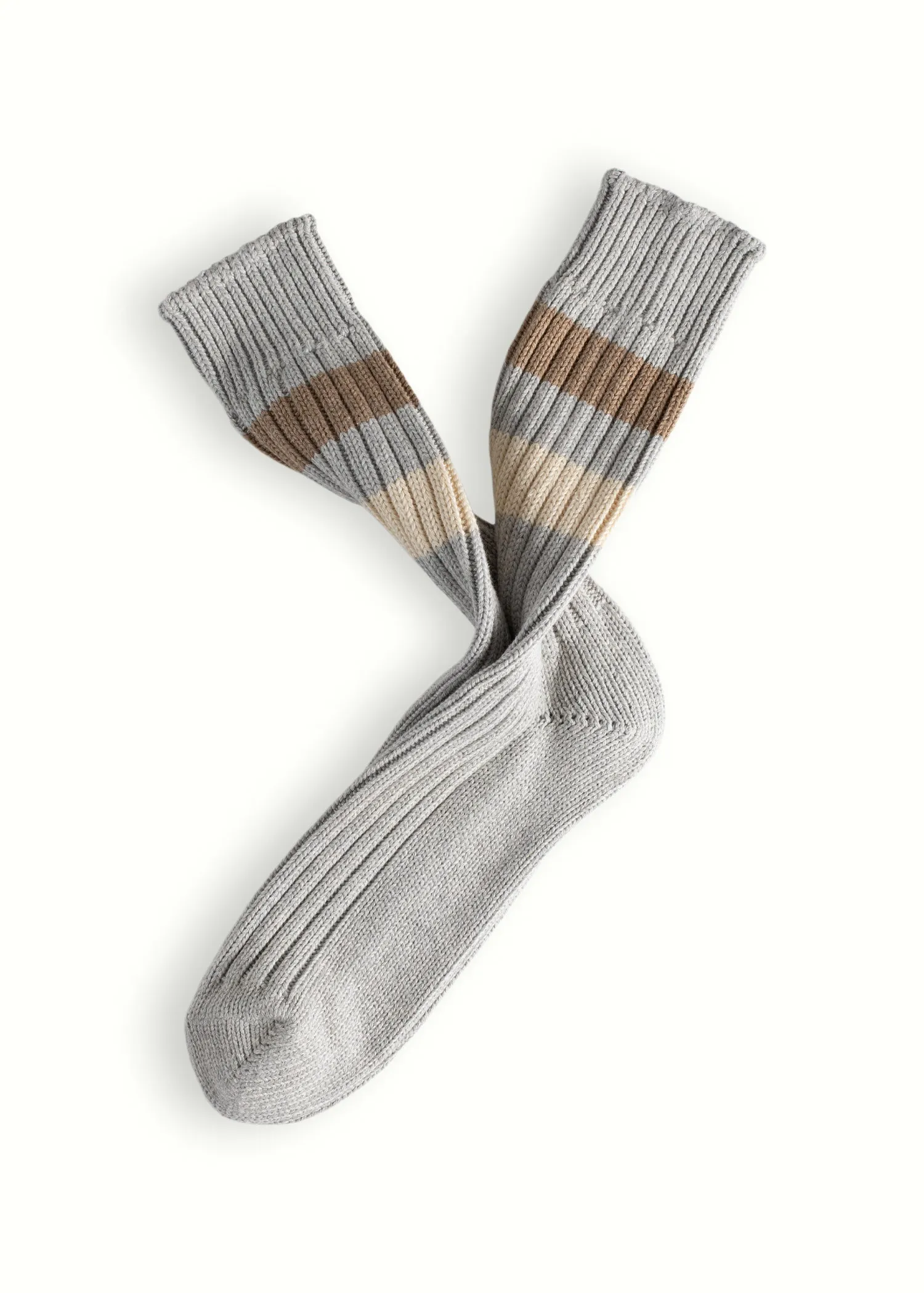 URBAN COLLECTION Striped Grey Socks