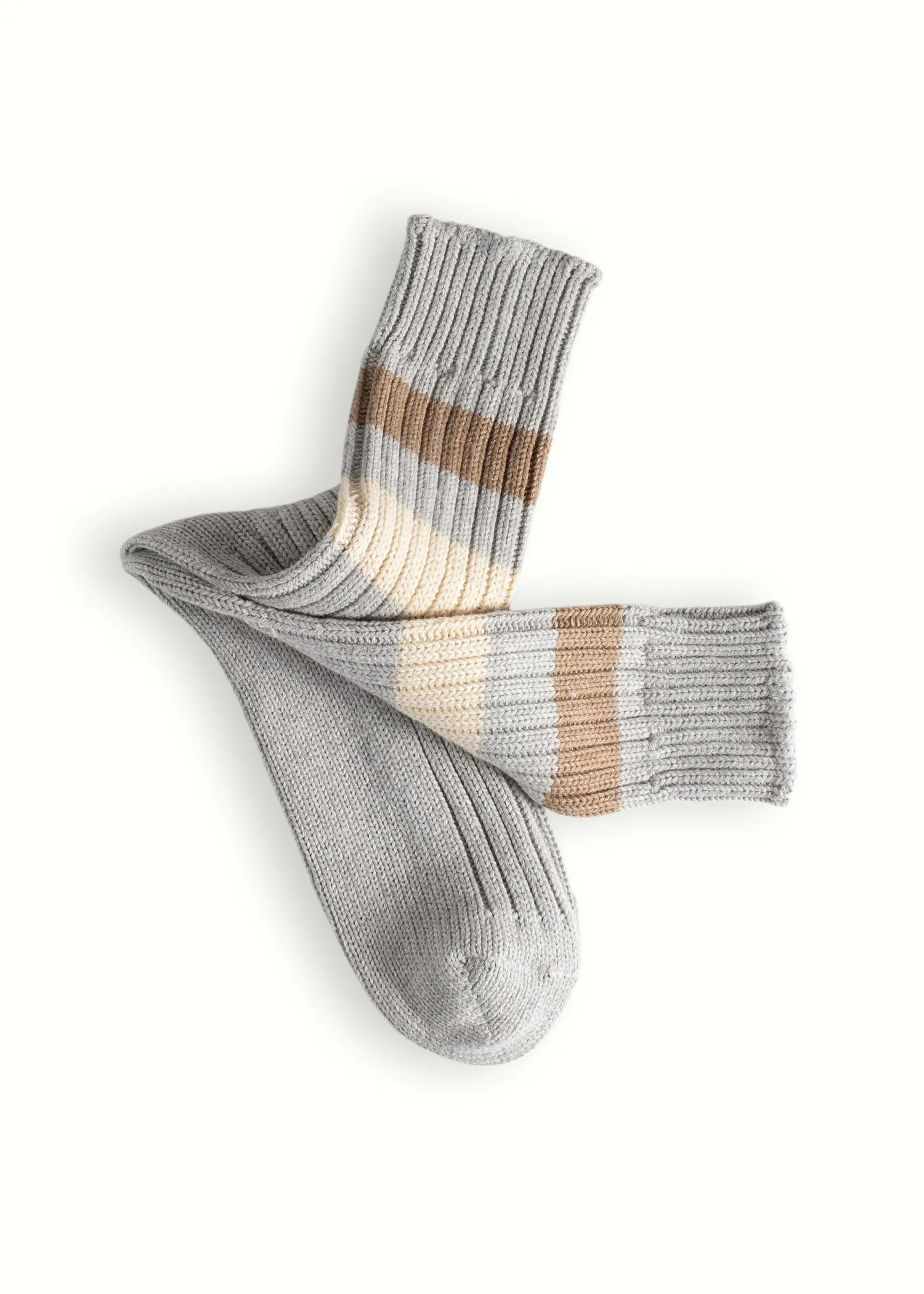 URBAN COLLECTION Striped Grey Socks