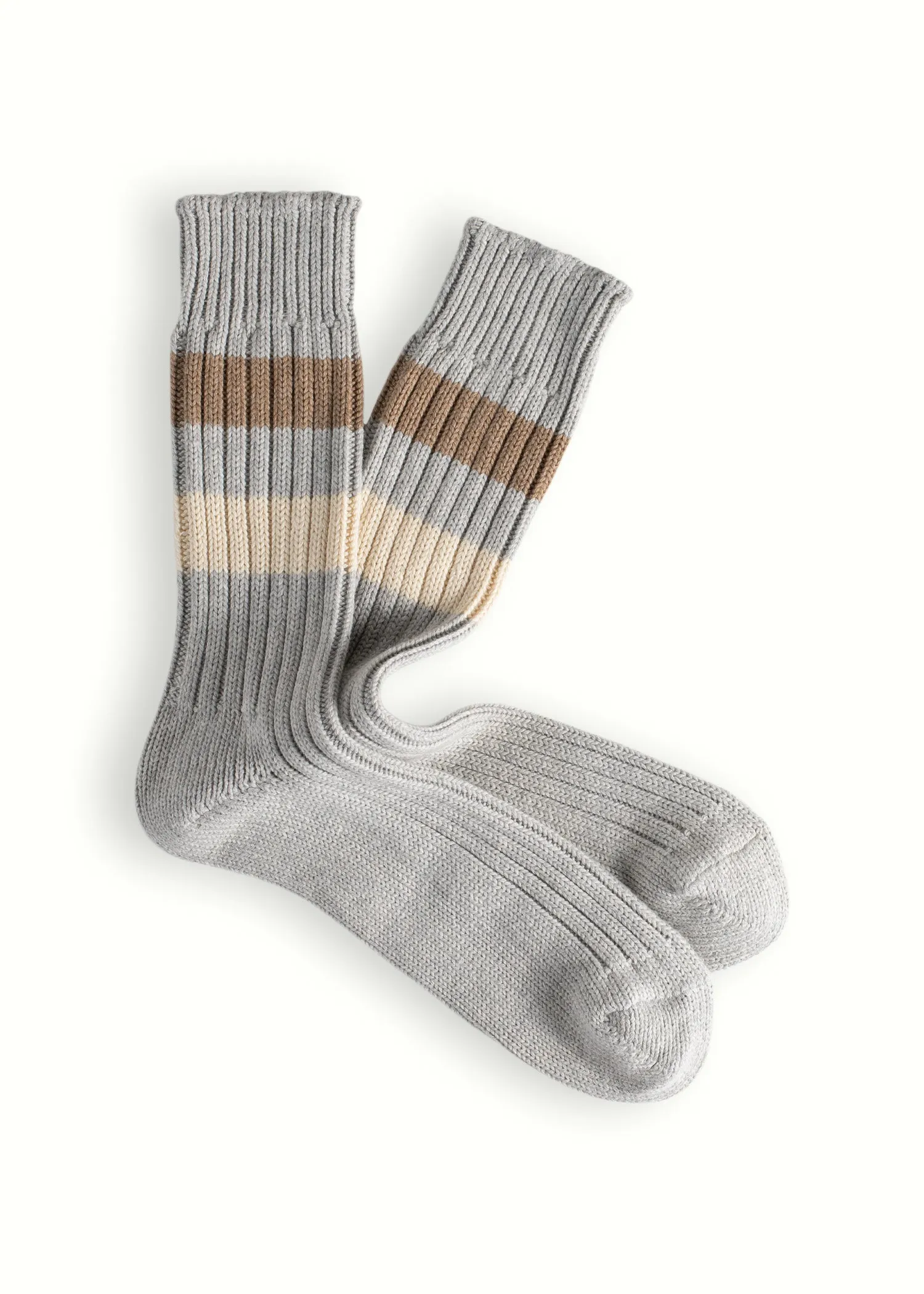 URBAN COLLECTION Striped Grey Socks