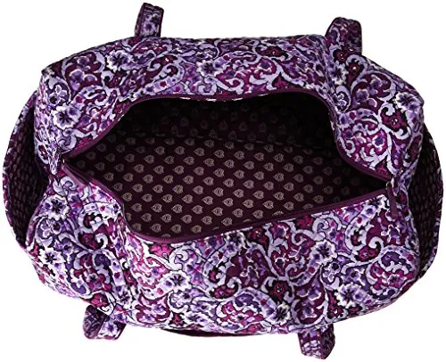 Vera Bradley Women's Iconic Large Travel Duffel-Signature, Lilac Paisley, One Size