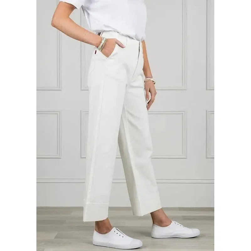 Wanda Denim Pant | White