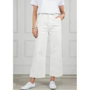 Wanda Denim Pant | White