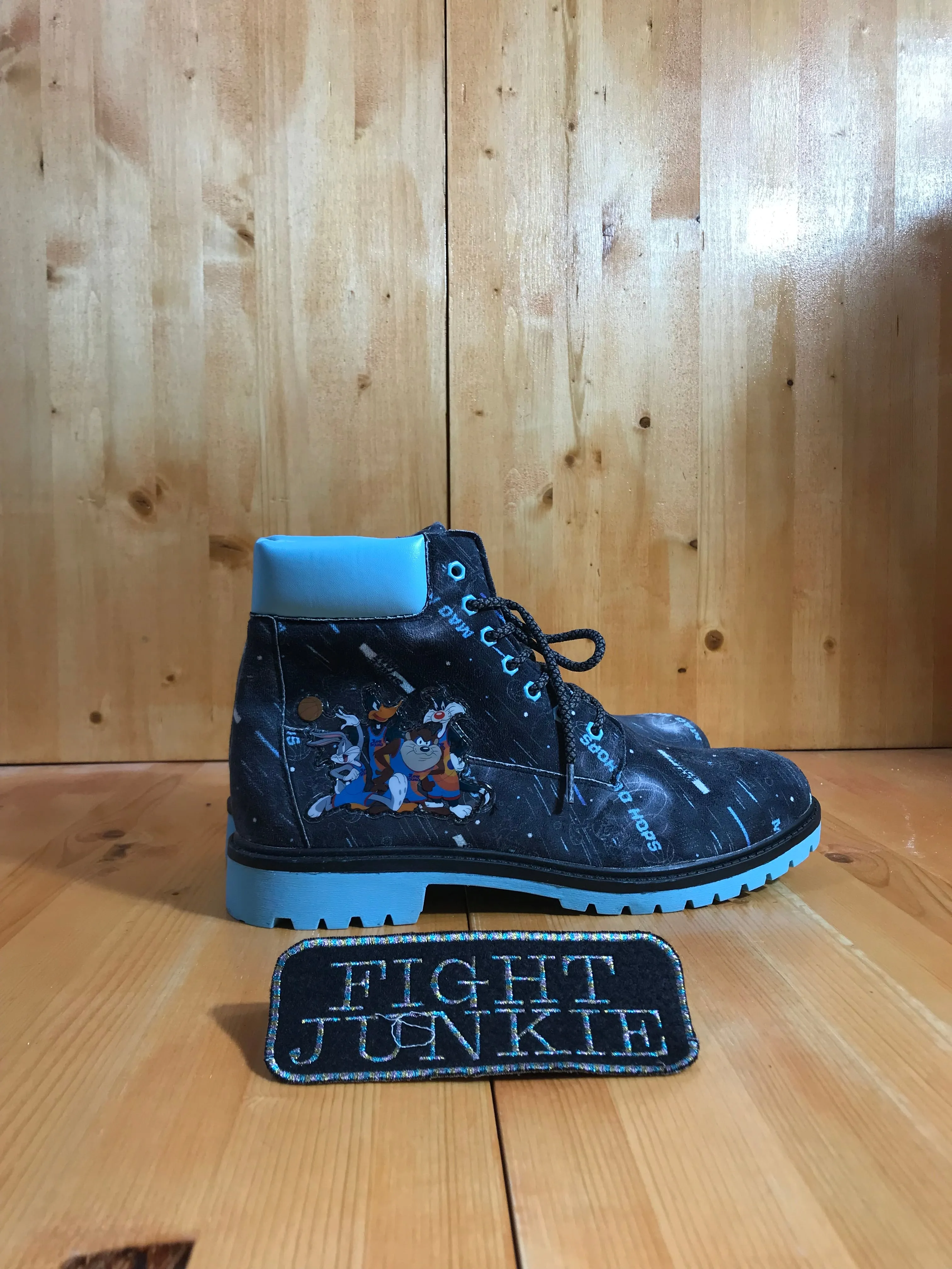 WARNER BROTHERS SPACE JAM SPACEJAM Men's Size 10 Suede Boots Black Blue