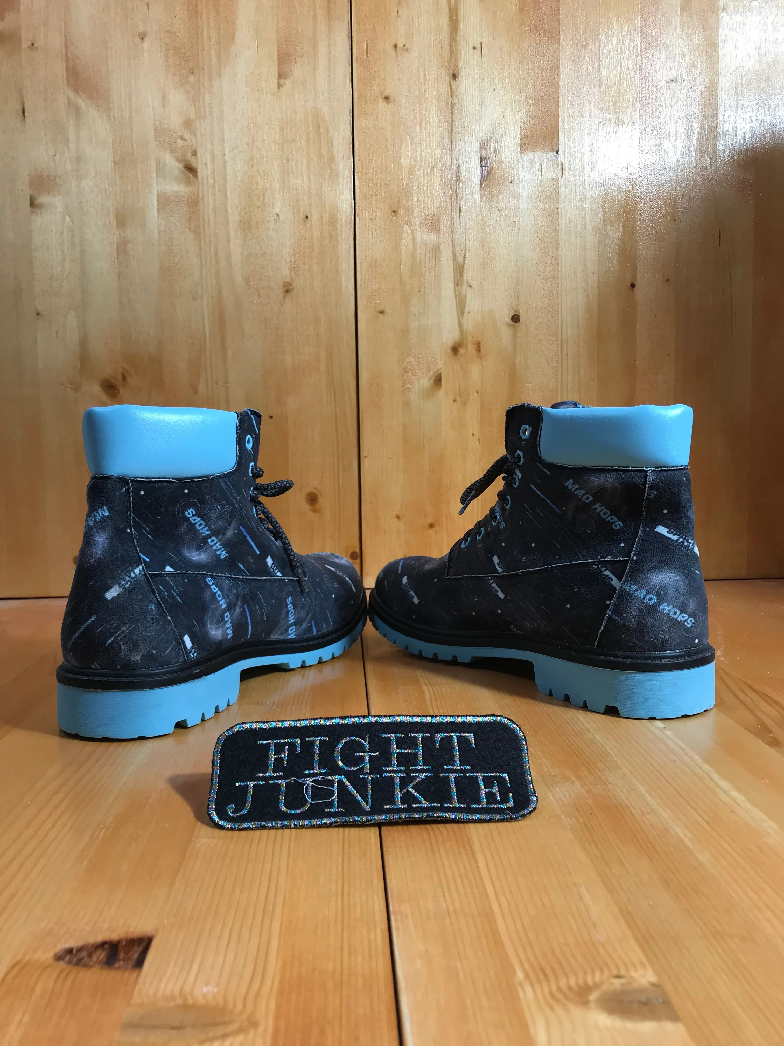WARNER BROTHERS SPACE JAM SPACEJAM Men's Size 10 Suede Boots Black Blue