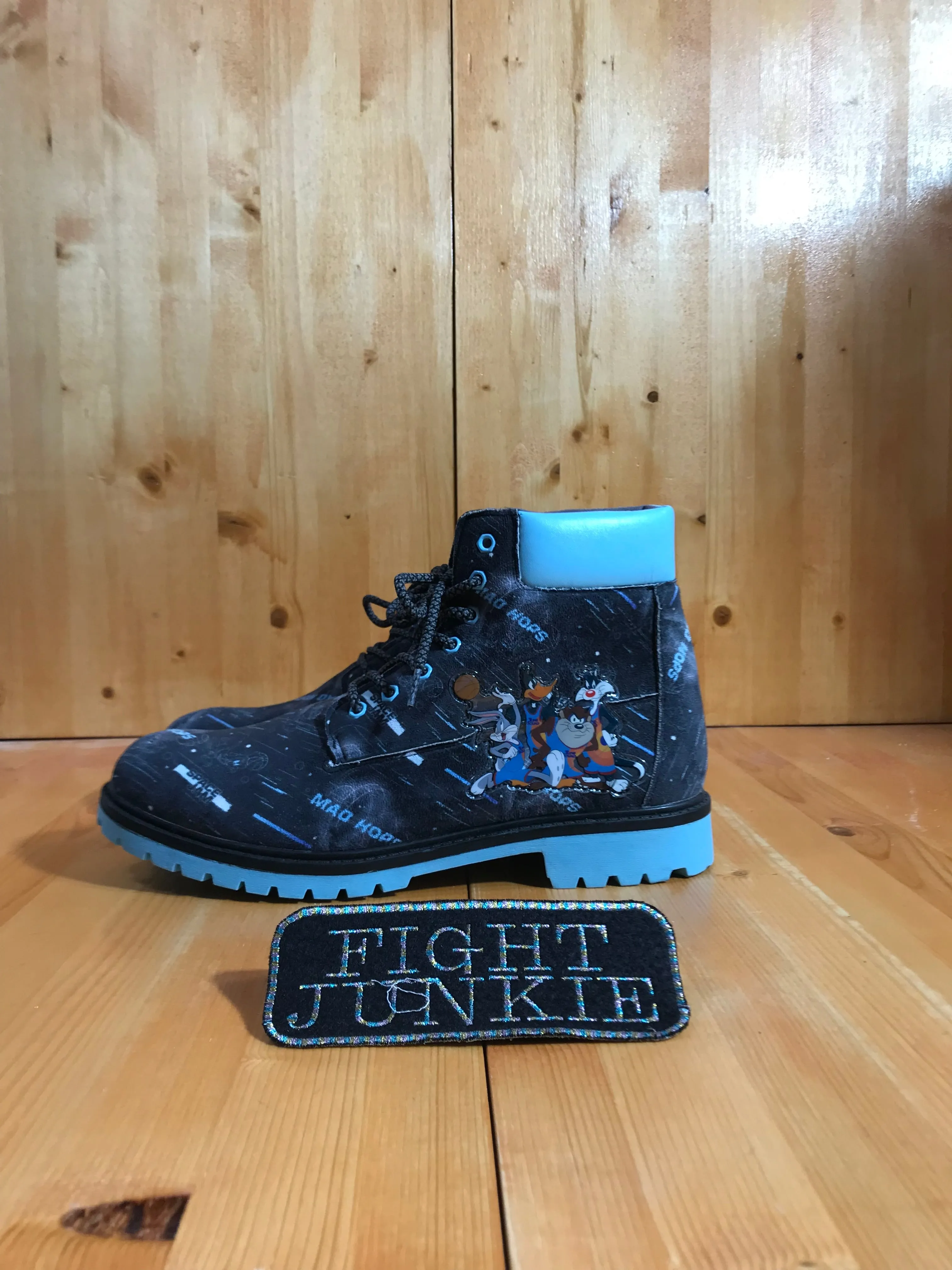 WARNER BROTHERS SPACE JAM SPACEJAM Men's Size 10 Suede Boots Black Blue