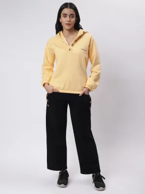 Yellow and Black Button Accent Co-Ord: Everyday Ease