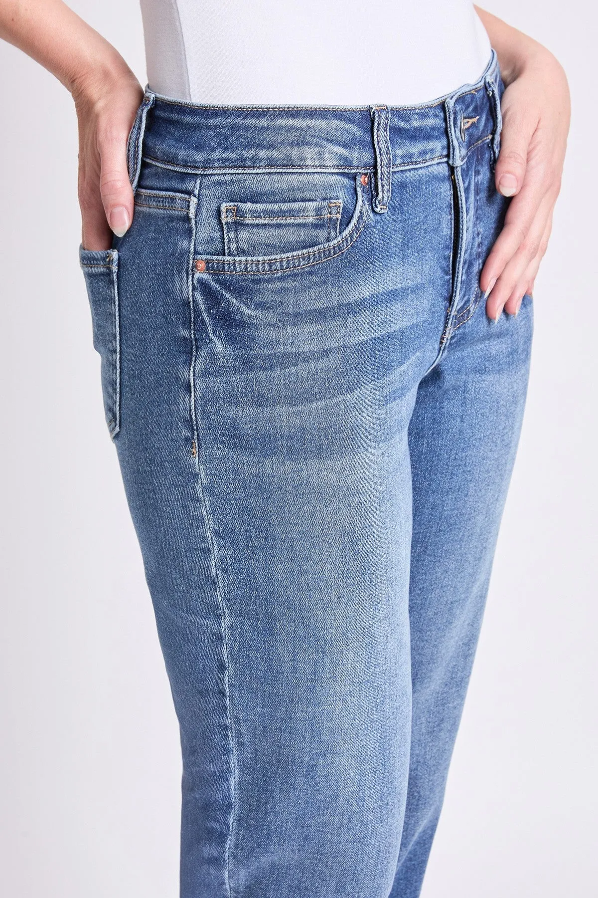 YMI ROYALTY FOR ME CROP SLIM STRAIGHT ANKLE JEAN