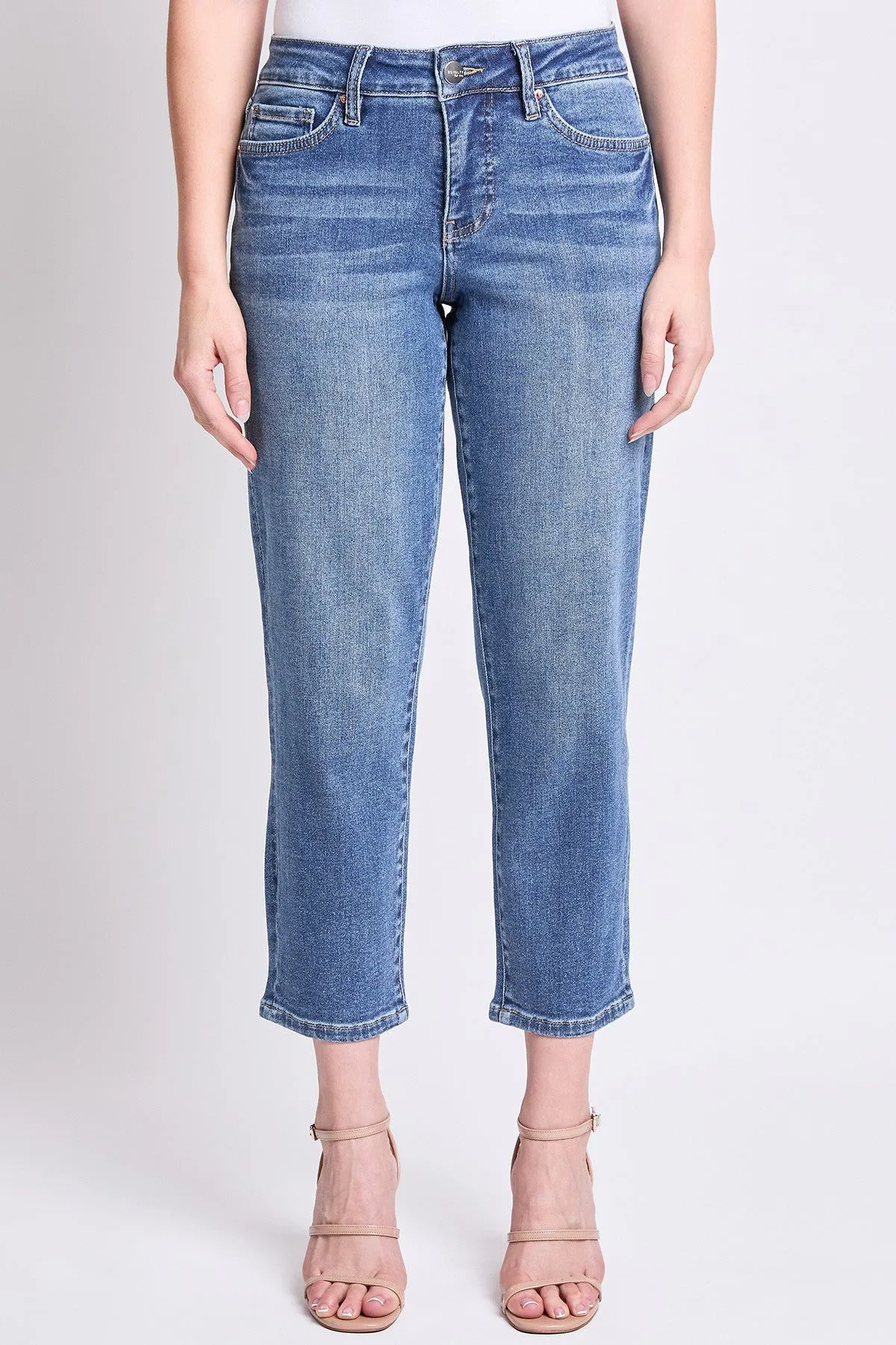 YMI ROYALTY FOR ME CROP SLIM STRAIGHT ANKLE JEAN